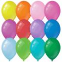 Воздушные шары, 100шт., М9/23см, MESHU, пастель, 12 цветов ассорти (MS_31618)