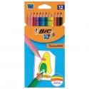 Набор цветных карандашей 12 цветов Тропикулер BIC 83256610 (Франция)
